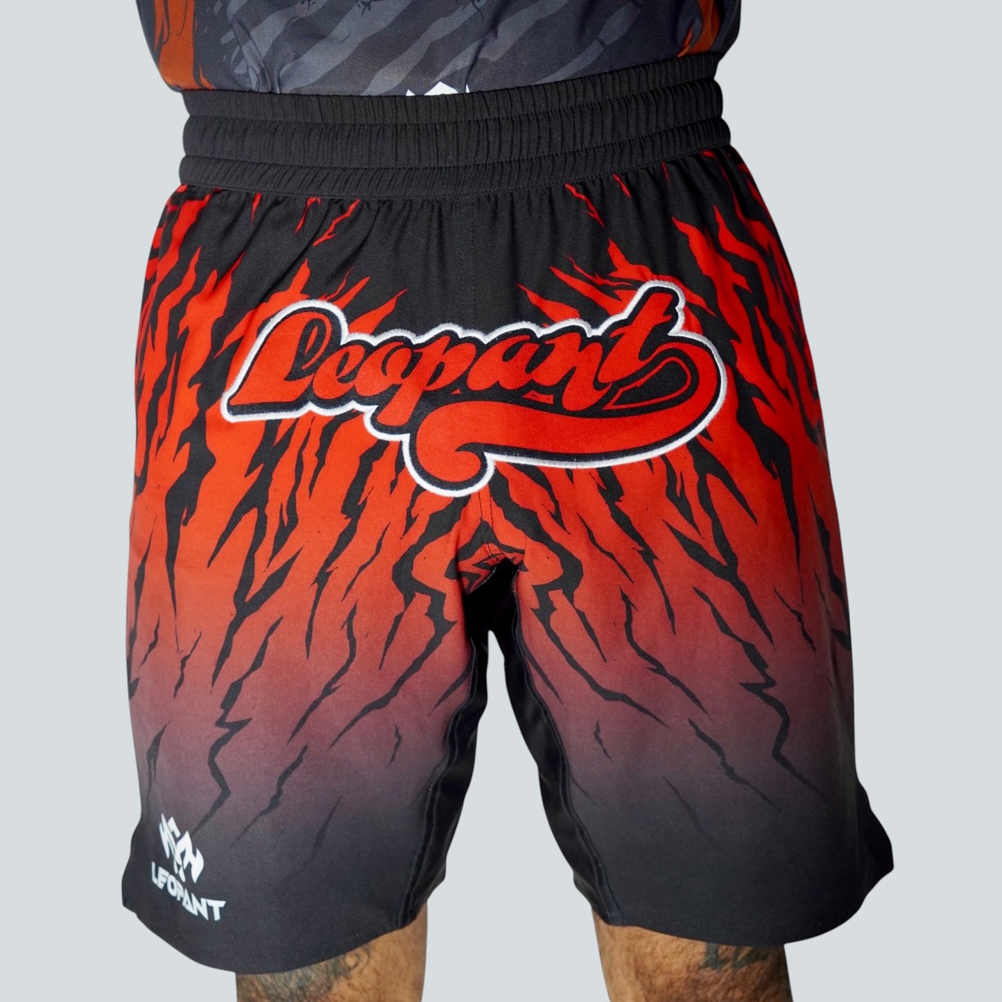 Leopant Breeze Training Shorts Red Black