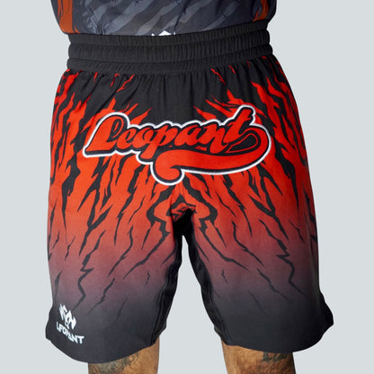 Leopant Breeze Training Shorts Red Black