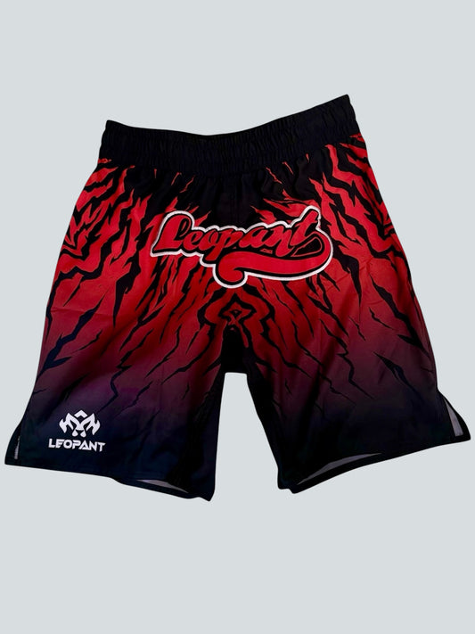 Leopant Breeze Training Shorts Red Black